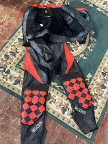 A set of Belstaff ladies motorcycle leathers size 14