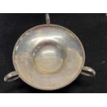 A hallmarked for Sheffield 1906 silver footed bon bon dish, maker Horace Woodward, 140g