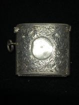 A hallmarked for Chester 1900 silver vesta case by William Neale, 30g