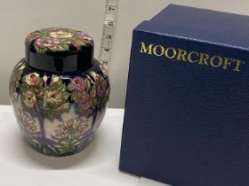 A boxed limited edition 2003 Moorcroft ginger jar 'Romeo and Juliet' by Rachel Bishop 133/250 h16cm