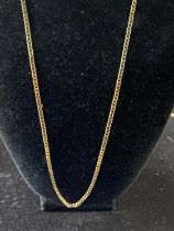 A 9ct gold necklace 7.87g. Chain length 60cm overall.