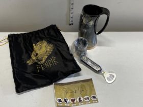 A new Fenrir viking themed drinking set