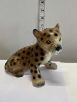 A cheetah cub Russian Lomonosov figure