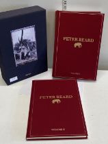 A two volume Peter Beard photographic album set by Taschen