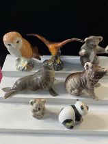 Seven assorted Beswick animals