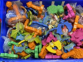 A job lot of assorted collectible Happy Meal Toys, various characters etc shipping unavailable