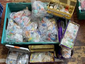 A job lot of assorted collectible Happy Meal Toys, various characters etc shipping unavailable