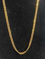 A 9ct gold necklace 22.58g. Chain length 58cm overall.