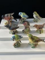 Eight assorted Beswick bird figurines