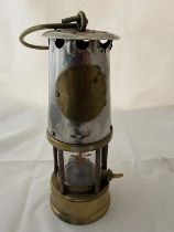 A vintage coal miners lamp