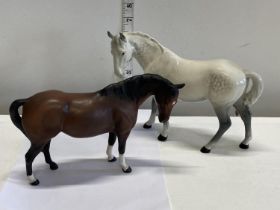 Two Beswick horse figurines