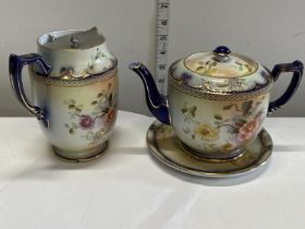 Three pieces of antique Victorian Carltonware