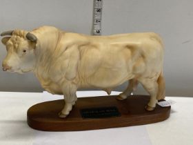 A Beswick Charolais bull figurine