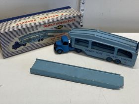 A boxed Dinky Pullmore car transporter model 982