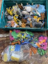 A job lot of assorted collectible Happy Meal Toys, various characters etc shipping unavailable