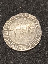 A Elizabeth I 1579 hammered silver sixpence