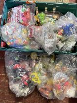 A job lot of assorted collectible Happy Meal Toys, various characters etc shipping unavailable