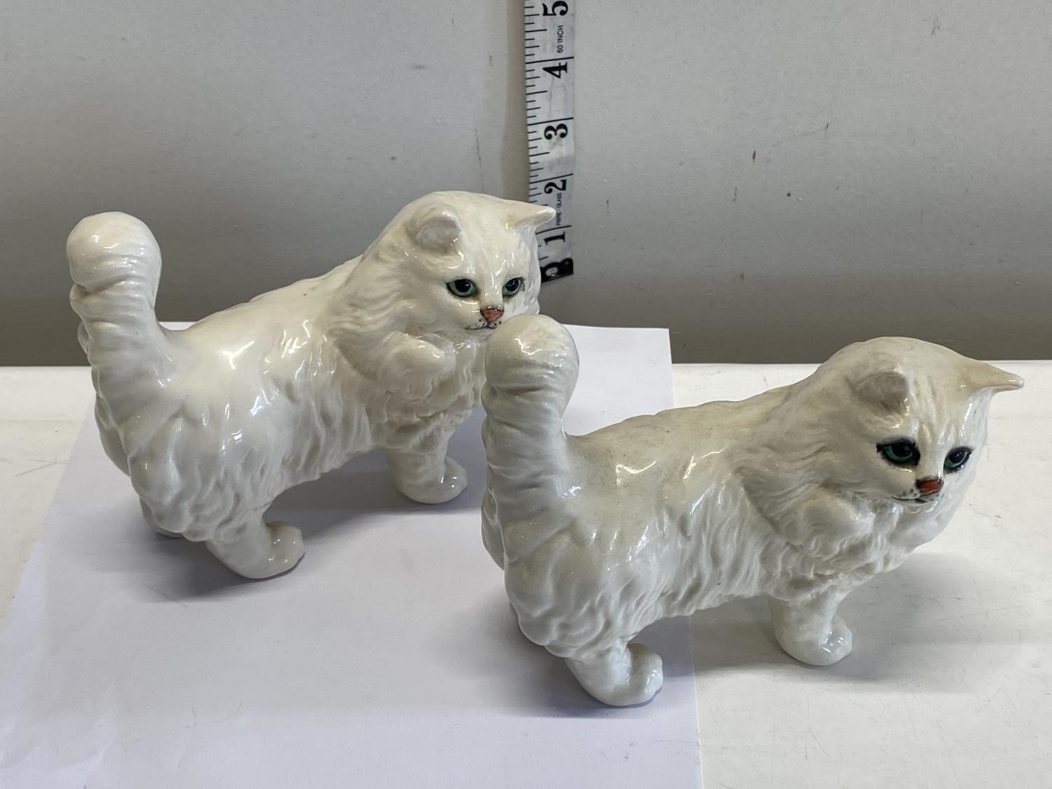 Two Beswick cat figurines