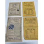 A selection of 1940's football programmes