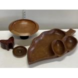 A selection of assorted treen items