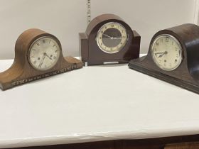 Three assorted clocks A/F, shipping unavailable