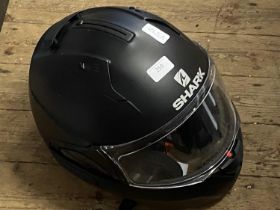 A Shark crash helmet