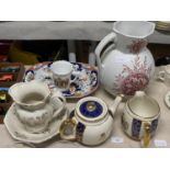 A selection of assorted vintage ceramics including Ringtons, shipping unavailable