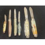 Six assorted vintage pen knives