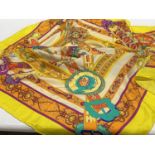 A ladies Hermes scarf 130x130cm (unauthenticated)