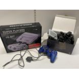 Three gaming related items including controller (untested)