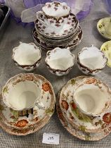 A selection of late Victorian bone china, shipping unavailable