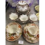 A selection of late Victorian bone china, shipping unavailable
