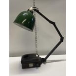 A vintage industrial light fitting, shipping unavailable