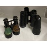 Two pairs of vintage binoculars one by Kurt Muller