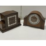 Two vintage mantle clocks A/F, shipping unavailable