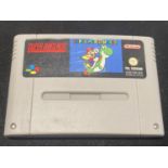 A super Nintendo Super Mario World SNES game (unchecked)