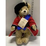 A limited edition Hermann bear celebrating the Queens 80th birthday