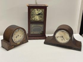 Three assorted clocks A/F, shipping unavailable