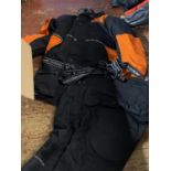 A set of Frank Thomas motorbike trousers and jacket size M