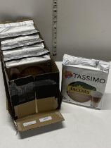 A box of new Tassimo latte macchiato coffee