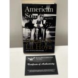 A Oscar de la Hoya book signed with COA