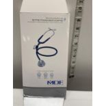 A boxed MDF stethoscope