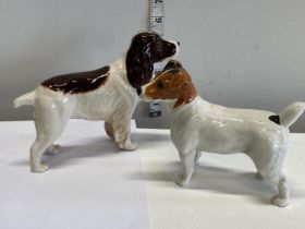 Two Beswick dog figurines