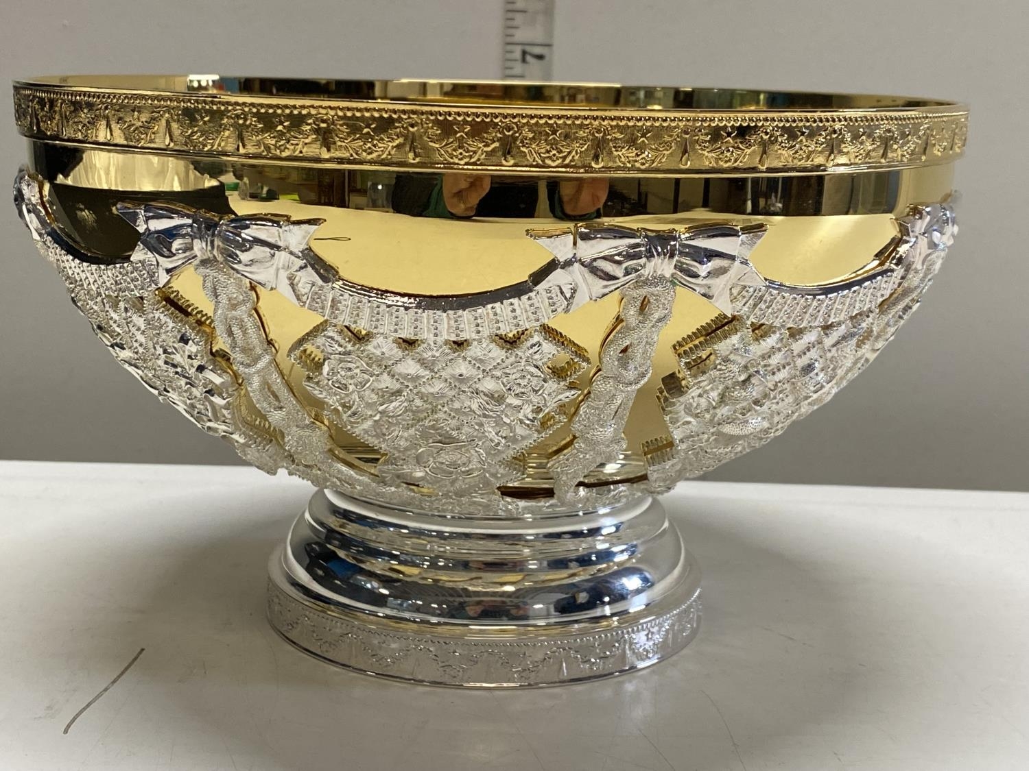 A boxed Arthur Price limited special edition silver plated bowl commemorating HM the Queen Golden - Image 3 of 5