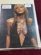 A hand signed Jessica Simpson print