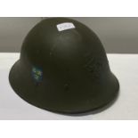 A Swedish WWII era M21 helmet