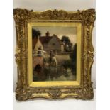 A quality gilt framed William Kay Blacklock 1872-1944 oil on panel a Berkshire scene signed and