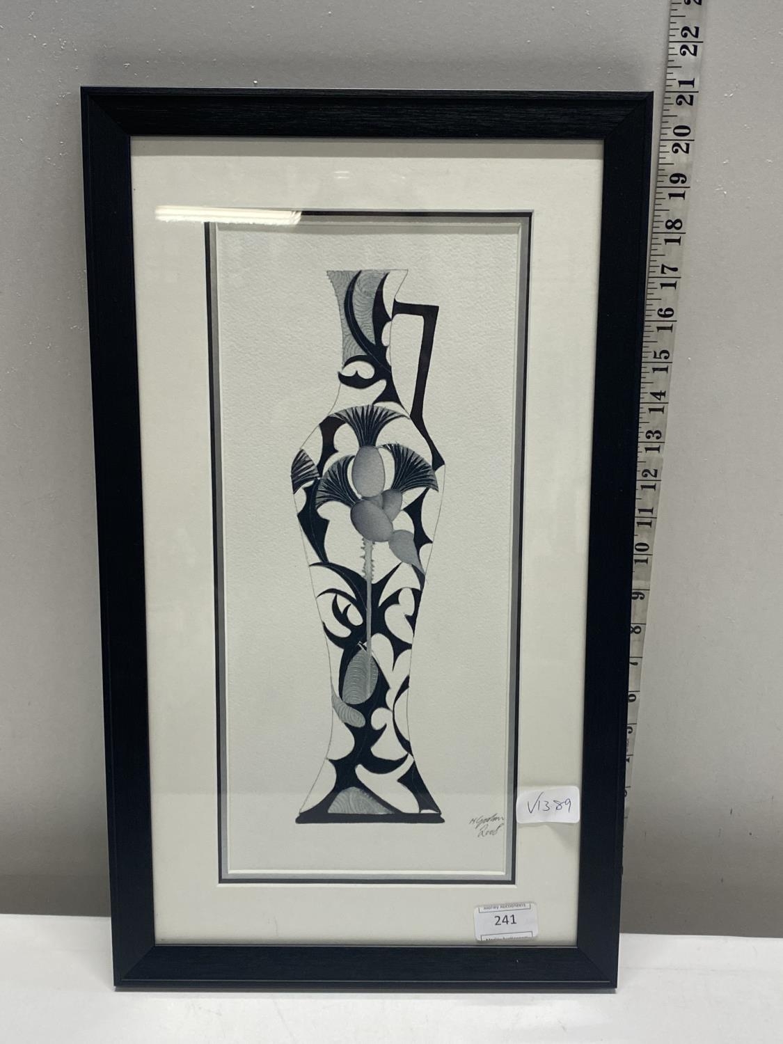 A framed Moorcroft design by K Goodman 2008, shipping unavailable - Image 2 of 3