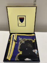 A boxed Aspinall of London silk scarf