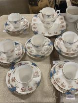 A 21 piece bone china tea service